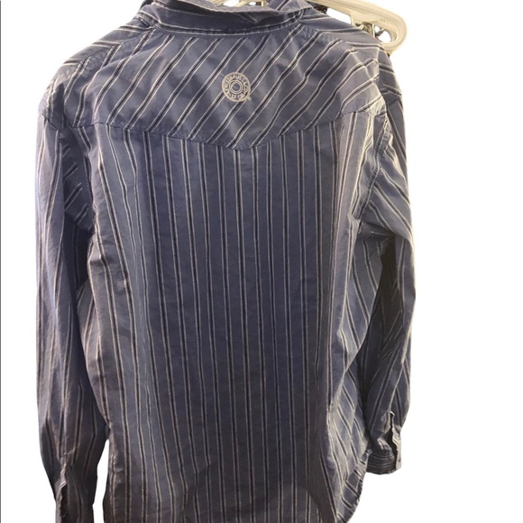 Levi’s Red Tab Button Down Striped Long Sleeve 2010 XL - Picture 8 of 8